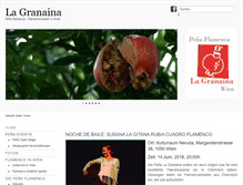 Tablet Screenshot of flamenco-lagranaina-wien.at